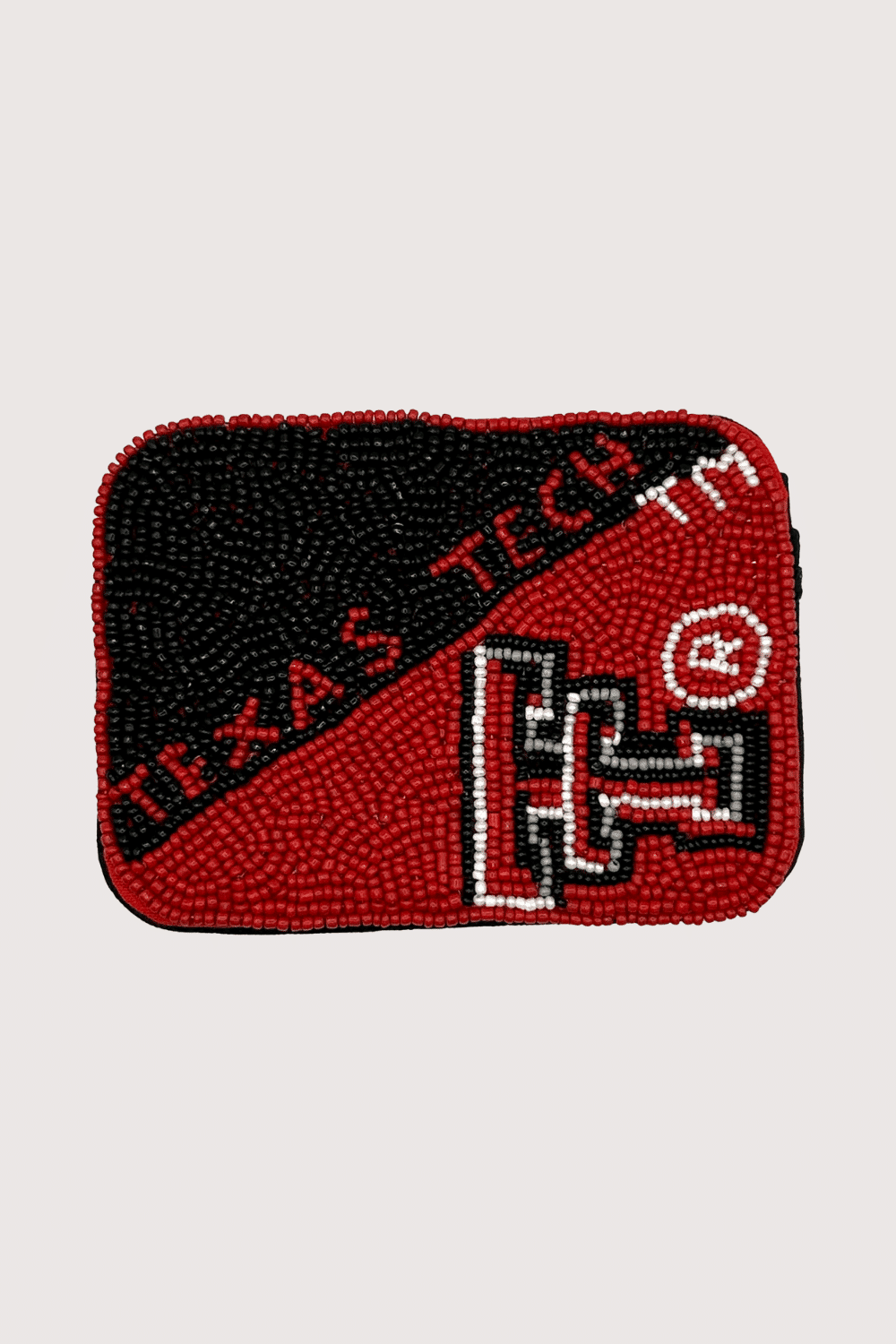 TT Red and Black Beaded Card Holder